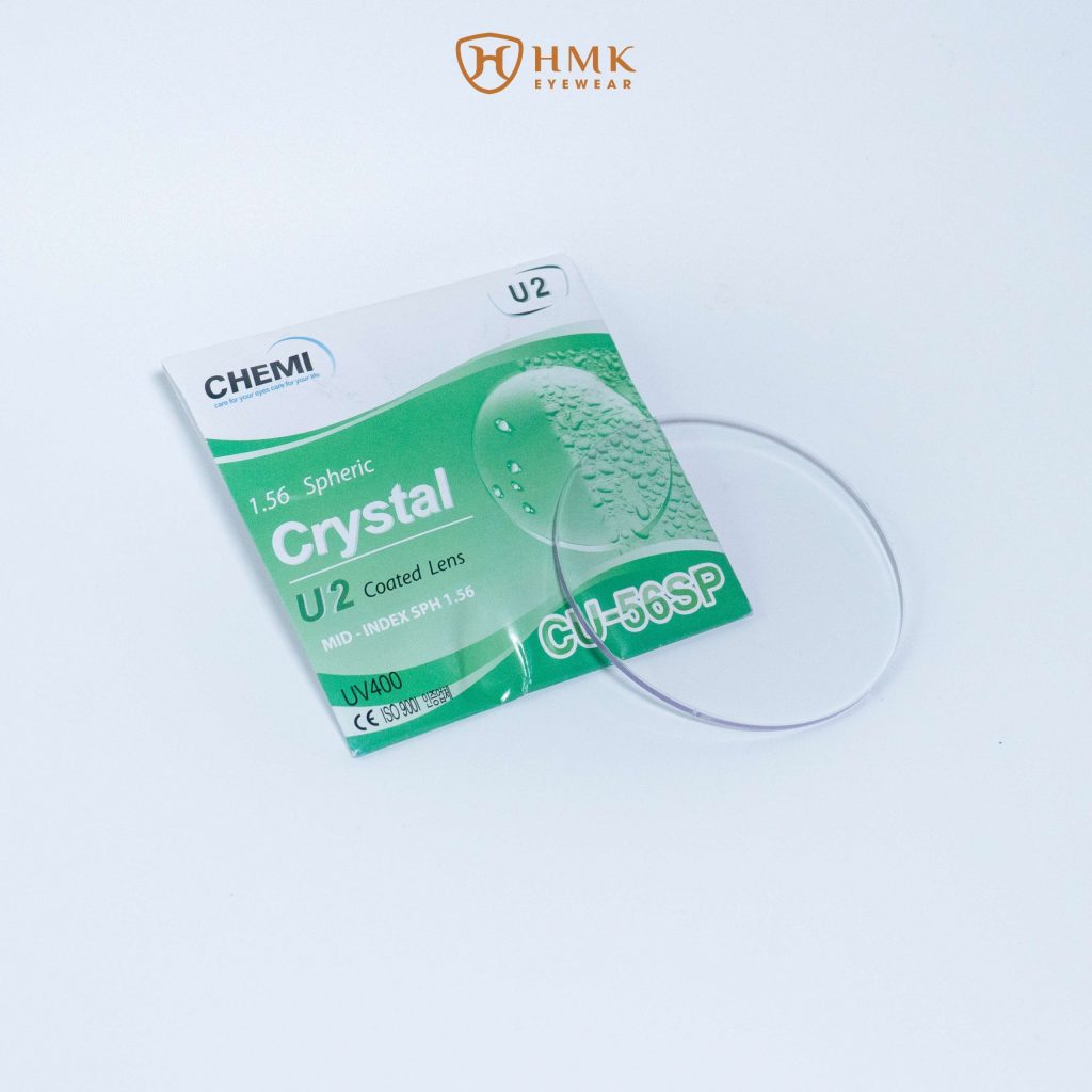 Kính đơn tròng Chemi – Hàn Quốc U2 Crystal 1.56 HC