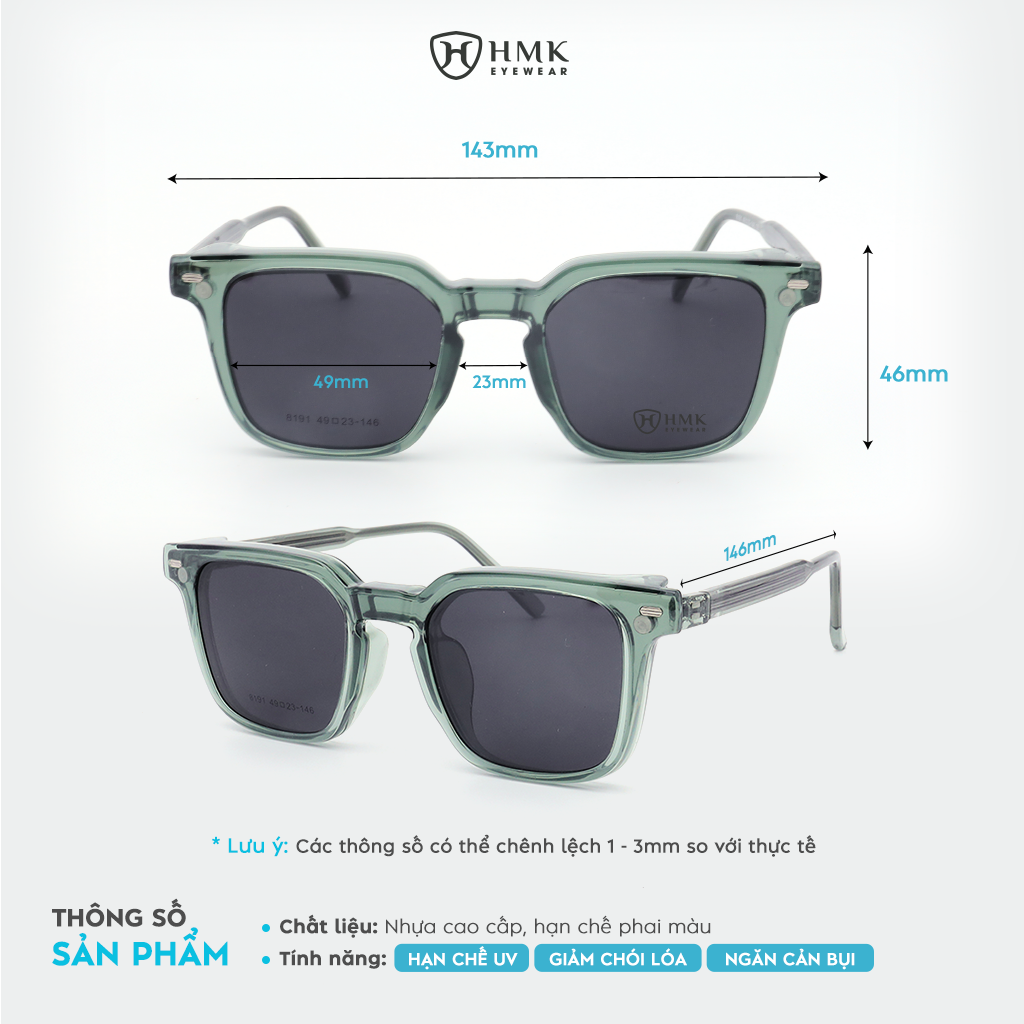 Kính Mát Hai Lớp Chống UV HMK Eyewear – 2L8191