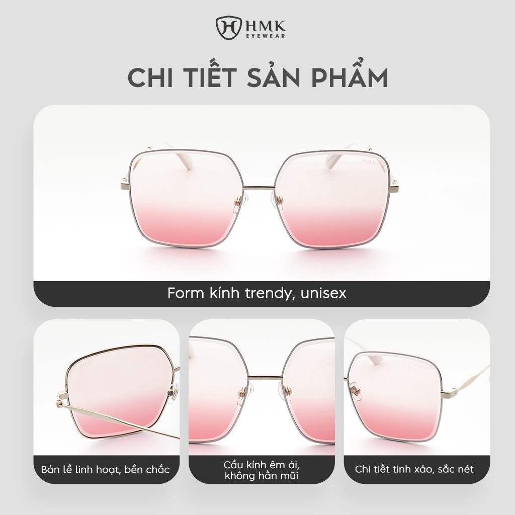 Kính Mát Thời Trang Mắt Vuông HMK Eyewear – KM28510