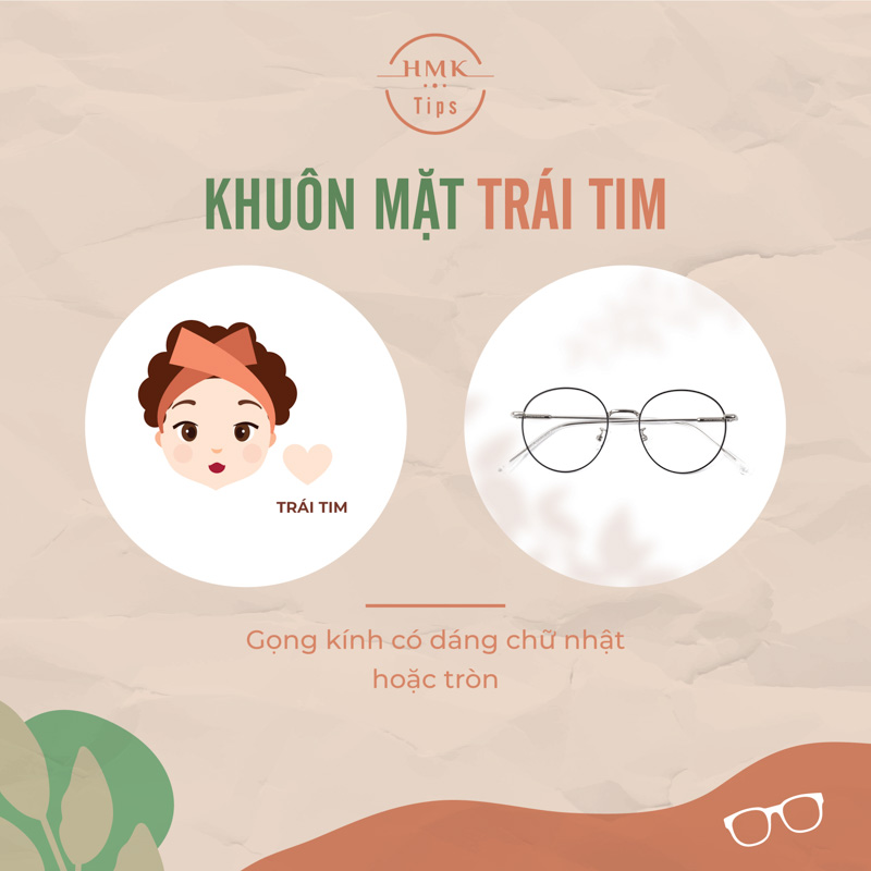 Mặt trái tim đeo kính gì? Chọn kính cho khuôn mặt trái tim