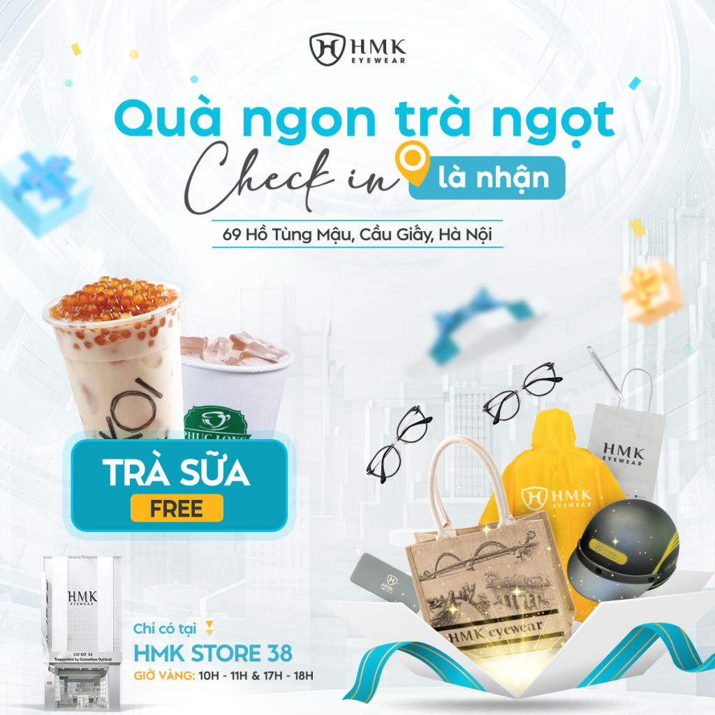 Check-in nhận quà ngay tại HMK Store 38