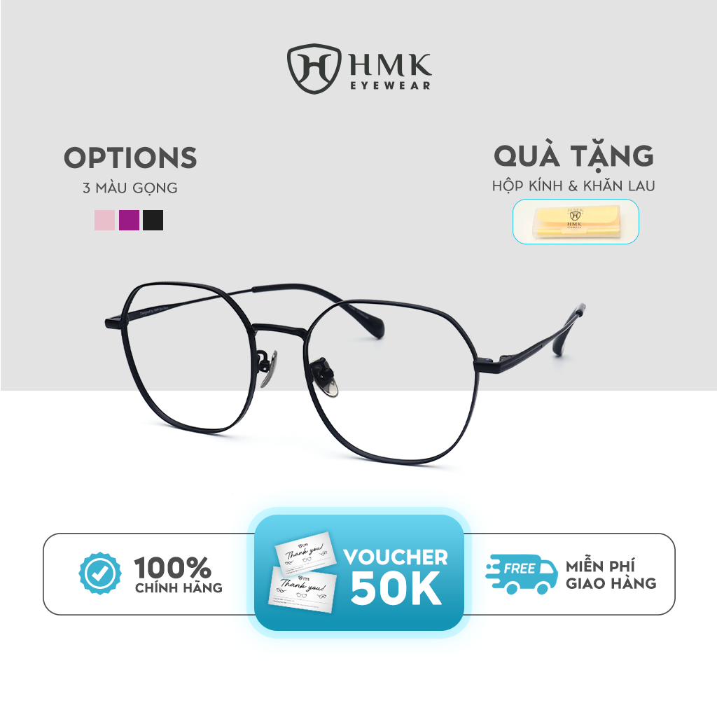 Gọng Kính Kim Loại HMK – KL55001