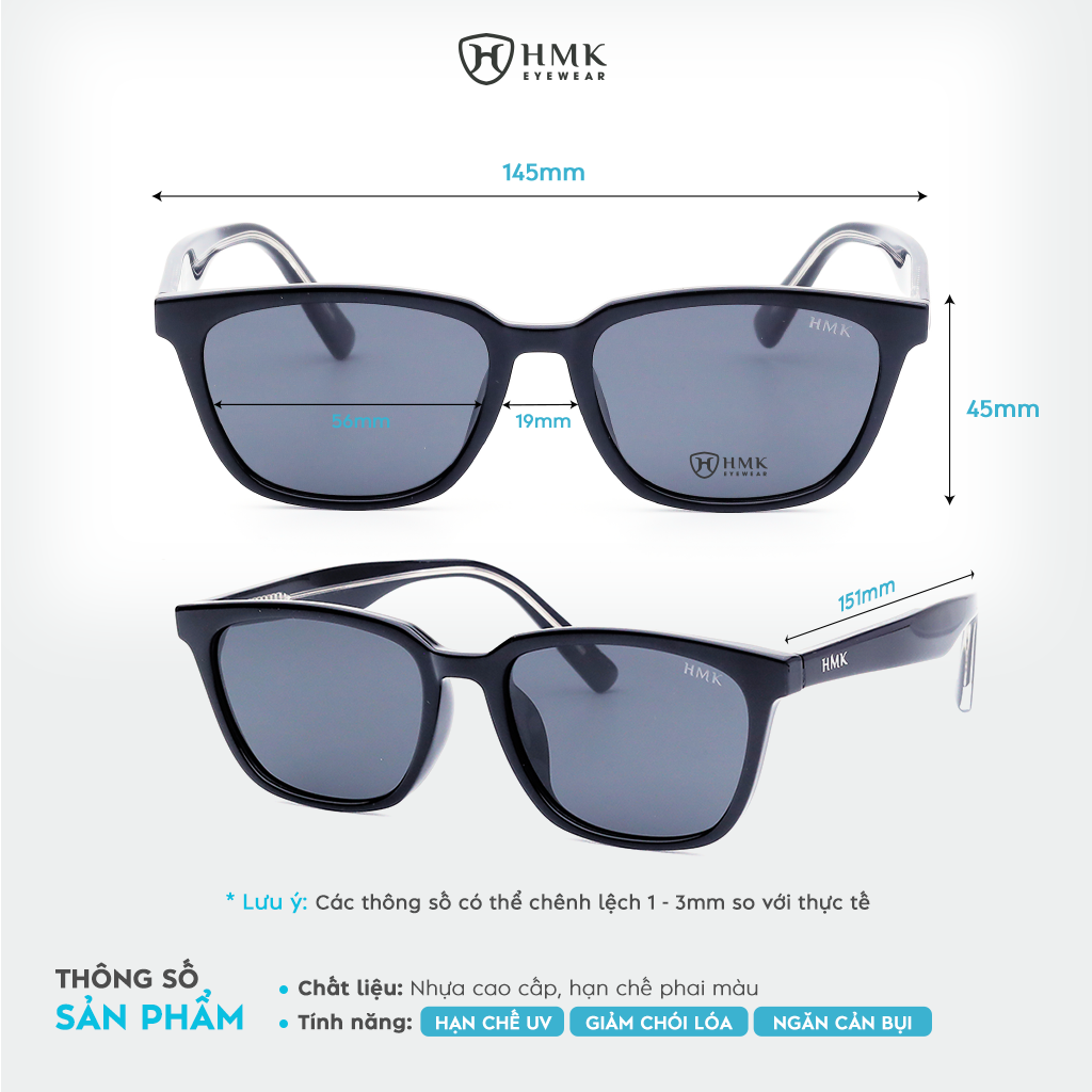 Kính Mát Chống Tia UV HMK Eyewear – KM9016