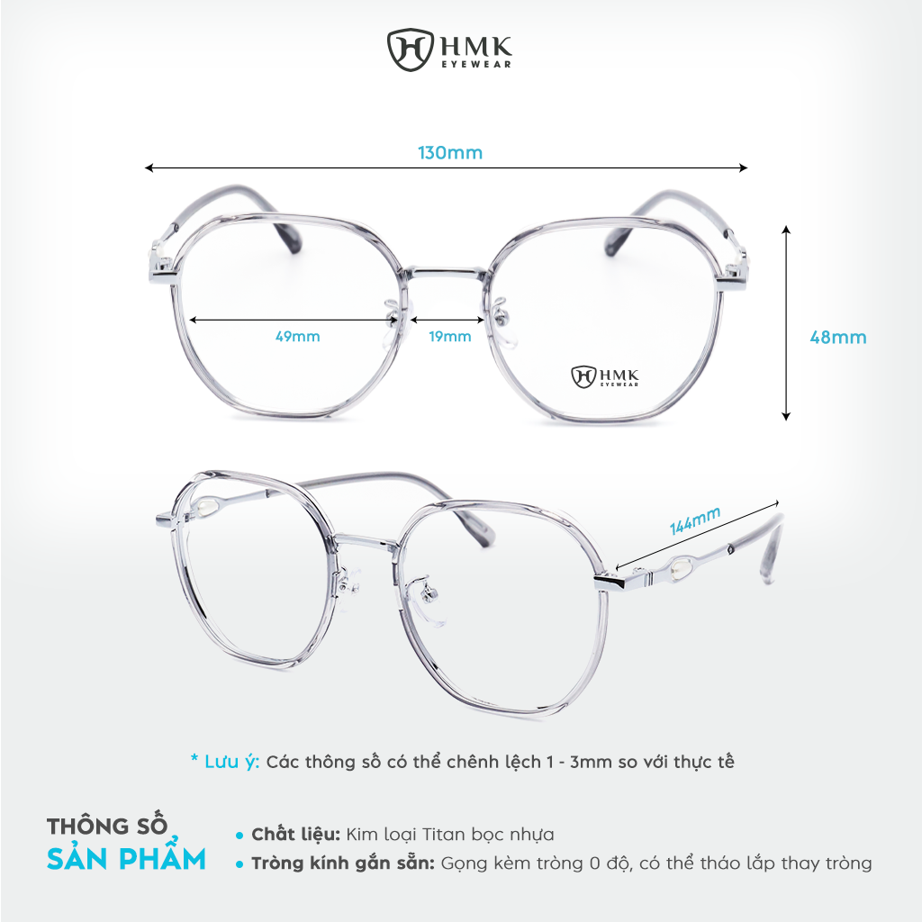 Gọng Kính Titan HMK Eyewear  – KLN2881