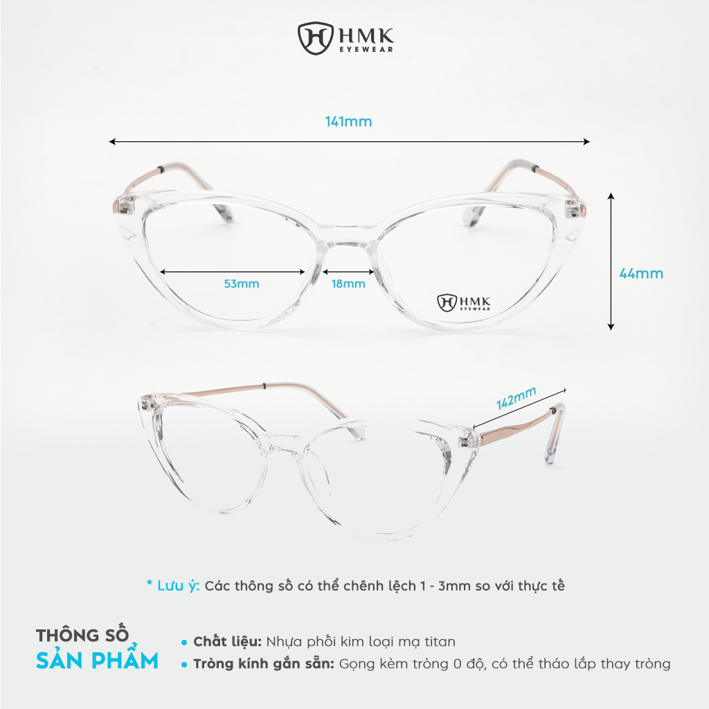 Gọng Kính Mắt Mèo HMK Eyewear – MM0285