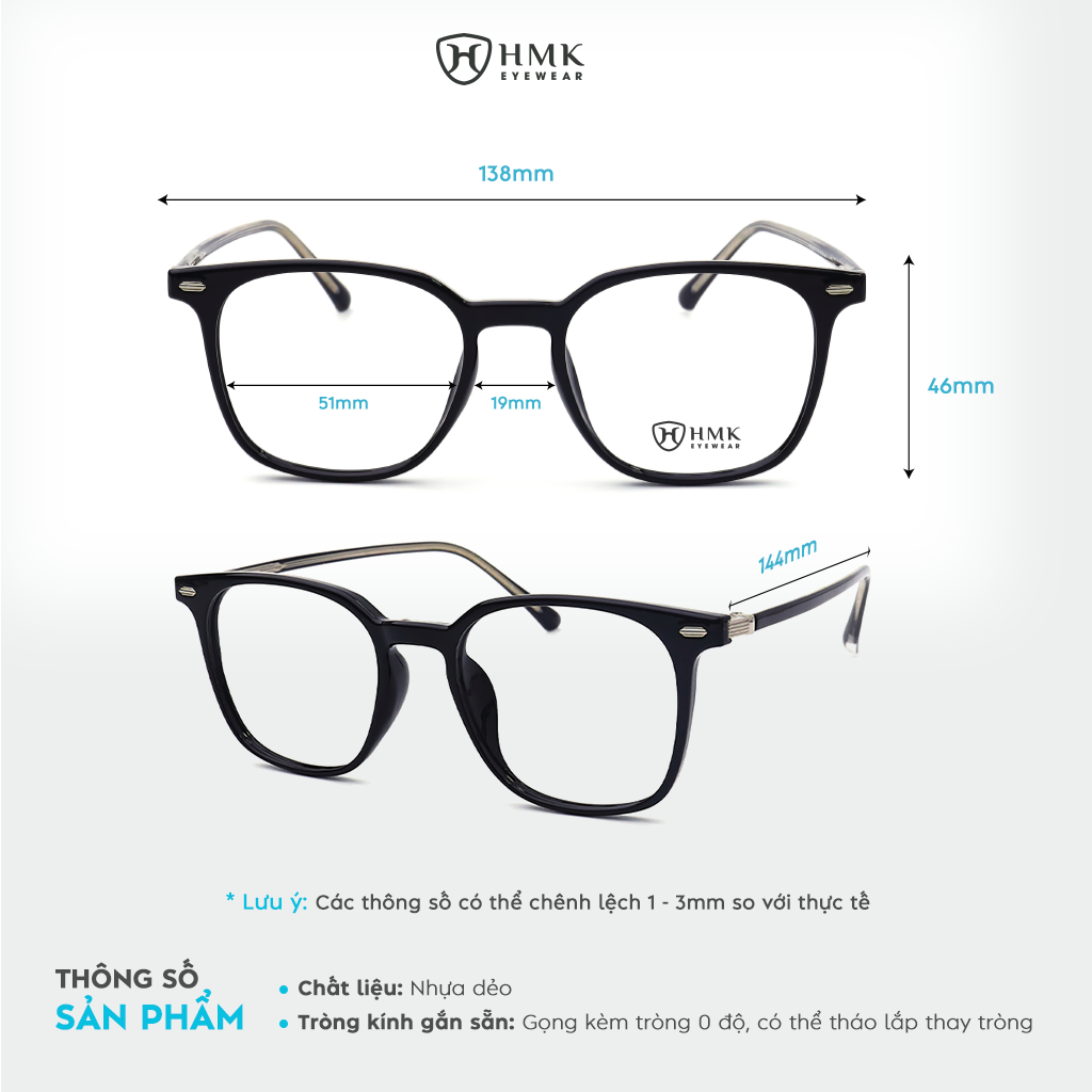 Gọng Kính Nhựa HMK Eyewear – GN00365