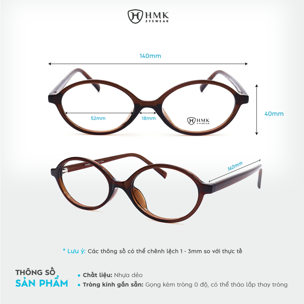 Gọng Kính Nhựa HMK Eyewear – GN710