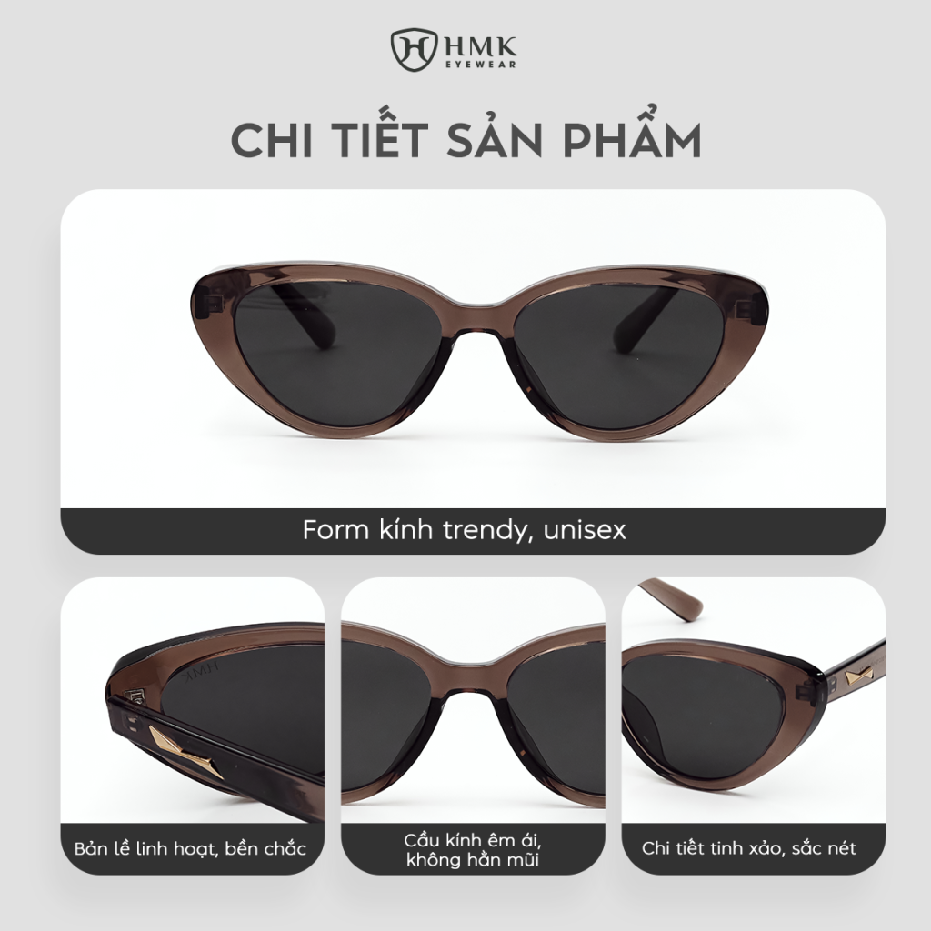 Kính Mát Tròng Phân Cực Chống Tia UV HMK Eyewear – KM804