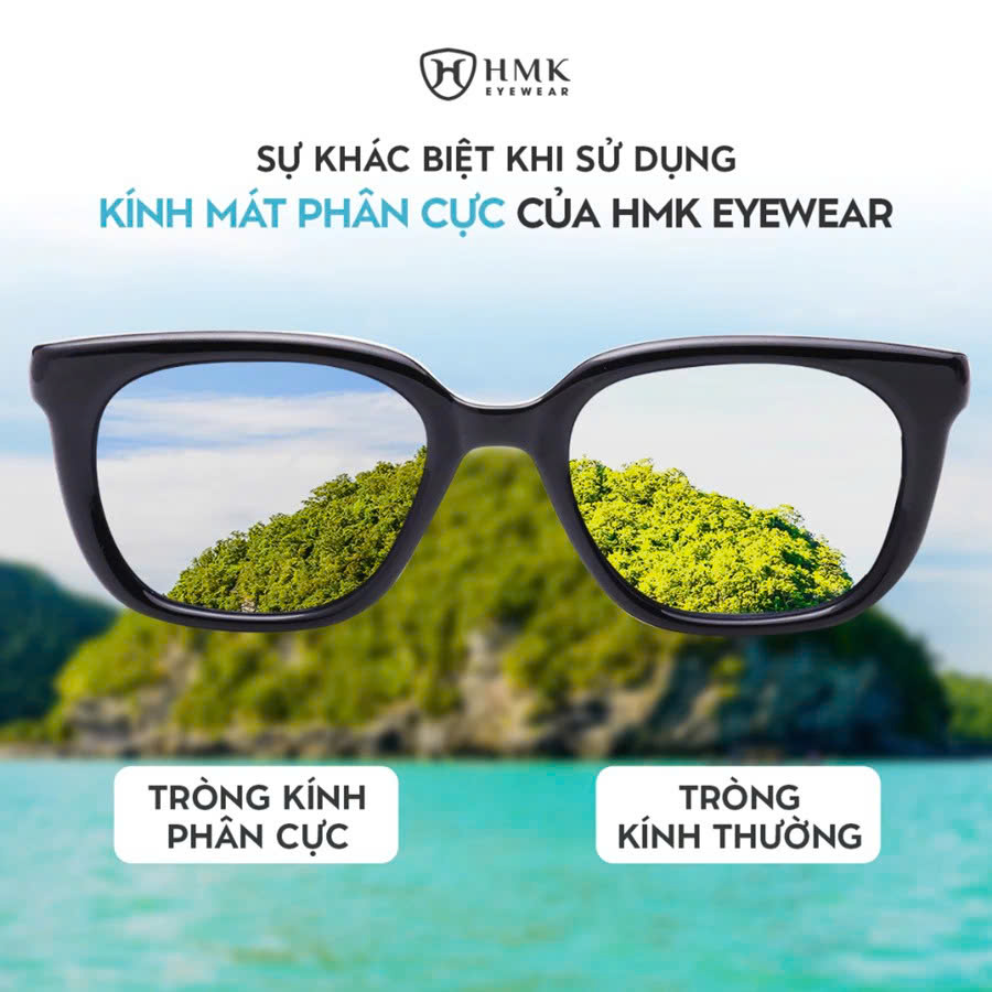 Kính Râm Phân Cực HMK Eyewear Thời Trang Nam Nữ Chống Tia UV Hạn Chế Chói – KM9080