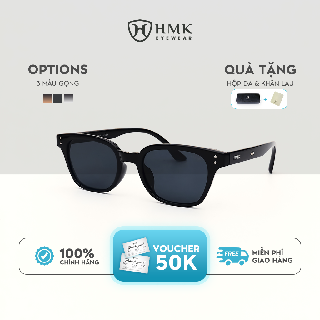 Kính Râm Nữ HMK Eyewear Thời Trang Nhiều Màu Chống Tia UV Bảo Vệ Mắt – KM627 x GN627