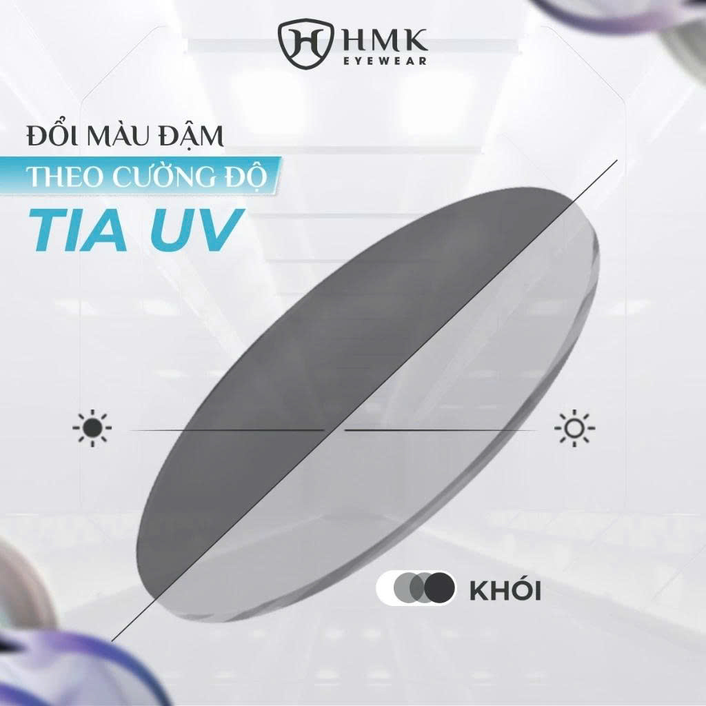 Kính Đổi Màu Dưới Nắng Chống Tia UV HMK Eyewear Dáng Mắt Mèo Thời Trang Trendy Bảo Vệ Mắt – DM25001