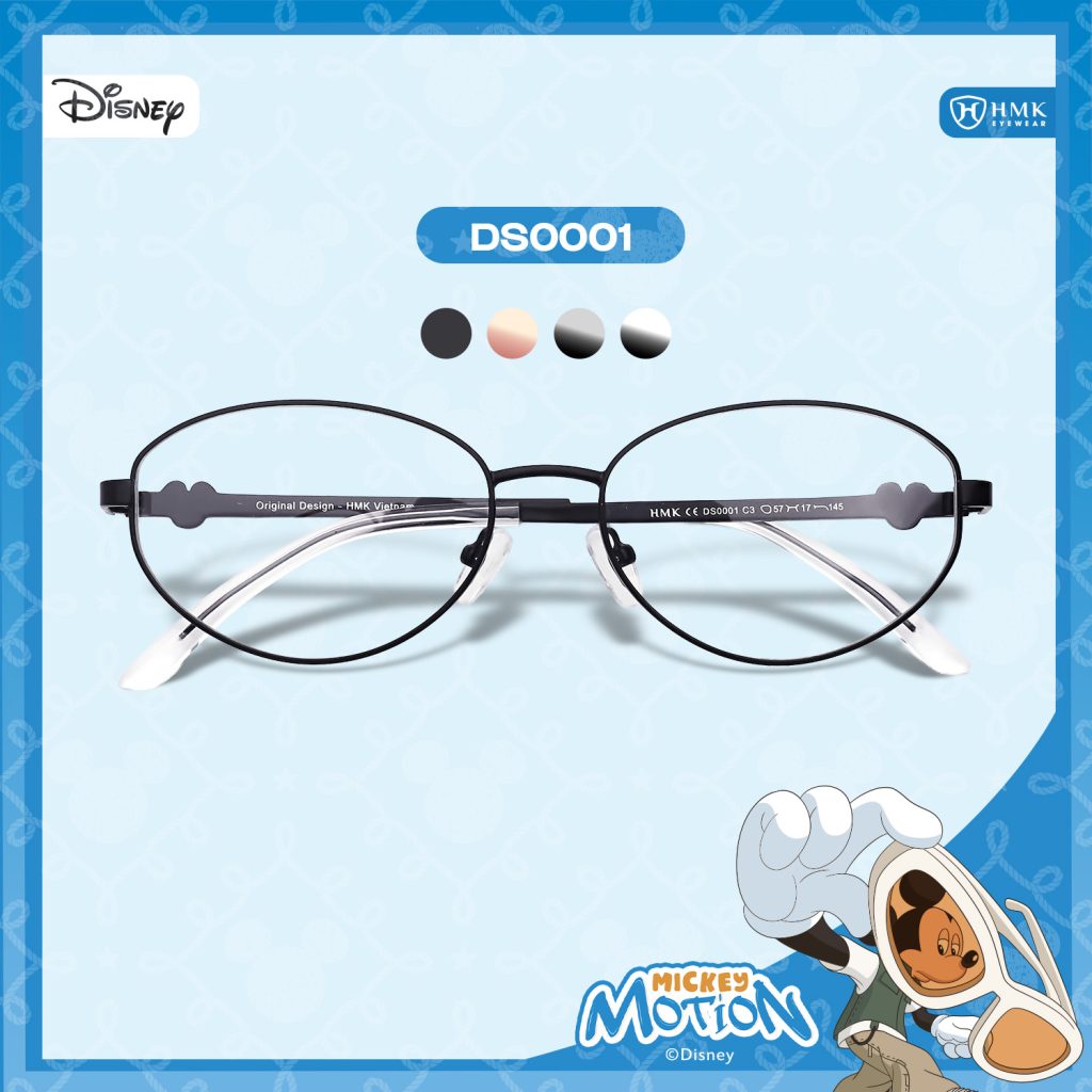 [Mickey Motion Collection] Gọng Oval Kim Loại HMK Eyewear Thời Trang Y2K Cao Cấp BST Mickey Motion – DS0001