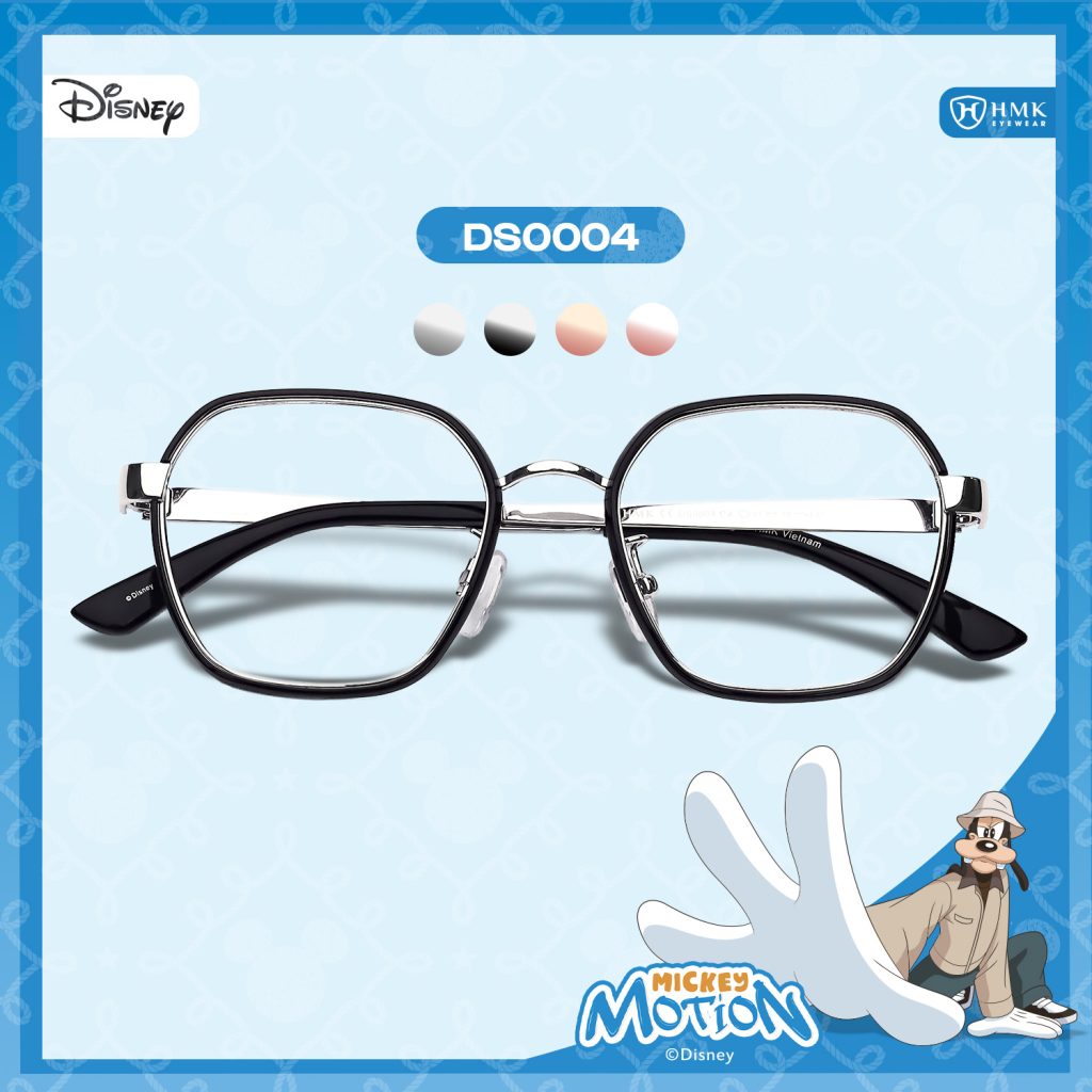 [Mickey Motion Collection] Gọng Đa Giác Thời Trang HMK Eyewear Nhựa Kim Loại Cao Cấp Mickey Motion Collection – DS0004